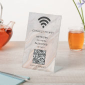 WiFi-netwerk Scan QR-code om verbinding te maken m Reclamebord Met Voetstuk (Insitu)