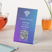 WiFi-netwerk Scan QR-code om verbinding te maken m Reclamebord Met Voetstuk (Insitu)