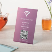WiFi-netwerk Scan QR-code om verbinding te maken m Reclamebord Met Voetstuk (Insitu)
