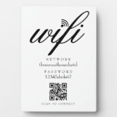 Wifi Netwerk Wachtwoord QR Code Bord Fotoplaat (voorkant)