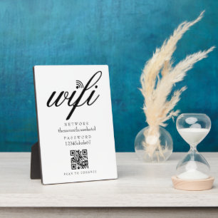 Wifi Netwerk Wachtwoord QR Code Bord Fotoplaat