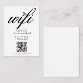 Wifi Netwerk Wachtwoord QR Code Visitekaartje (Voorkant / Achterkant)