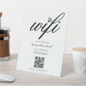 Wifi Netwerk Wachtwoord QR Code Zakelijk Detailhan Reclamebord Met Voetstuk (Insitu)