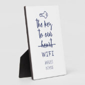 WiFi-netwerkwachtwoord afdrukbaar Fotoplaat (Zijkant)