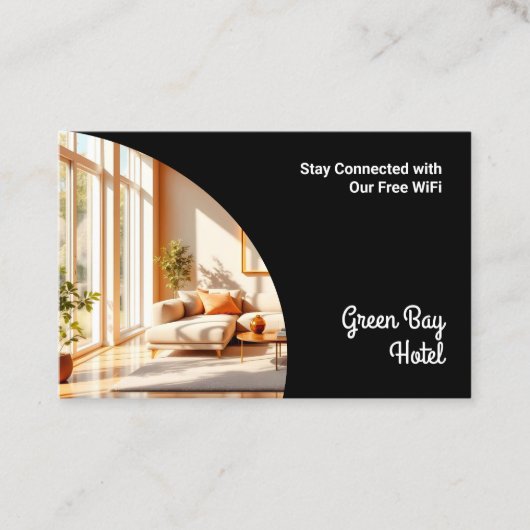 WiFi-netwerkwachtwoordgast Visitekaartje (Voorkant)