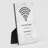 Wifi Network and Password Black Plaque Fotoplaat (Zijkant)