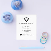 Wifi Network and Password Business Retail Flyer (Enkel)