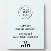 Wifi Network and Password Business Retail Fotoplaat (Voorkant)