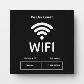 Wifi Network and Password Business Retail Fotoplaat (Voorkant)