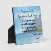 Wifi Network and Password Business Retail Fotoplaat (Voorkant)