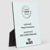 Wifi Network and Password Business Retail Fotoplaat (Zijkant)
