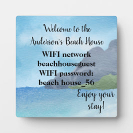 Wifi Network and Password Business Retail Fotoplaat