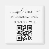 Wifi Network and Password Business Retail plaque Magneet (Voorkant)