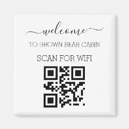 Wifi Network and Password Business Retail plaque Magneet