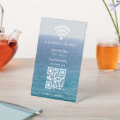 Wifi Network and Password Business Retail Reclamebord Met Voetstuk (Insitu)