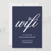 Wifi Network and Password Sign Card Kaart (Voorkant)