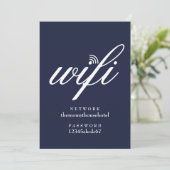 Wifi Network and Password Sign Card Kaart (Staand voorkant)