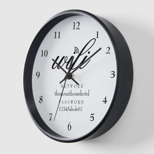 Wifi Network and Password Sign Guest (Hoek)