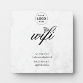 Wifi Network and Password White Plaque Fotoplaat (Voorkant)