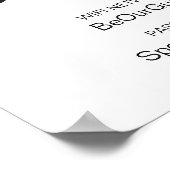 Wifi Network Info Wedding Sign |Moderne kalligrafi Poster (Hoek)