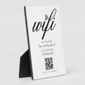 Wifi Network Password QR Code Sign Fotoplaat (Zijkant)