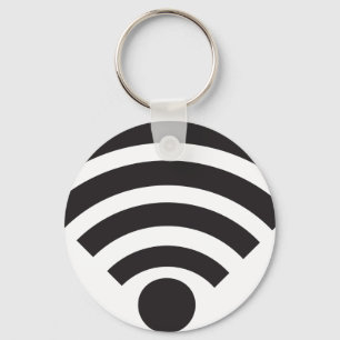 Wifi network symbol sleutelhanger
