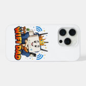 WIFI PAPA Grappig Router Karakter iPhone Hoesje (Achterkant horizontaal)