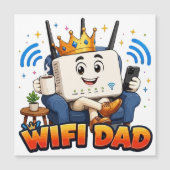 WIFI PAPA Grappig Router Personage (Voorkant)