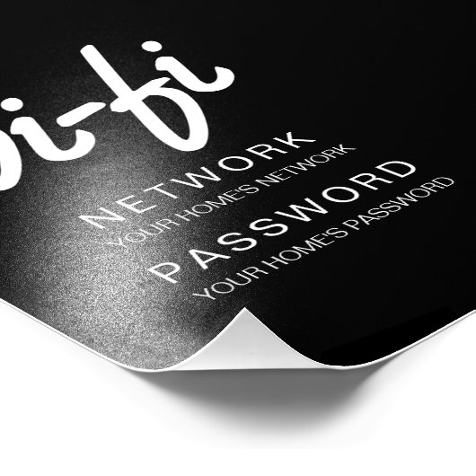 Wifi Passcode Afdrukken voor Framing en Weergave Foto Afdruk (Hoek)