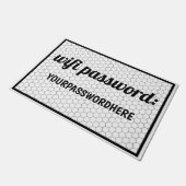"WiFi Password"-AirBNB- Memory Aid Hex Tegel Deurmat (Schuin)