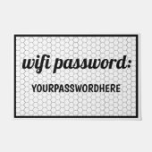 "WiFi Password"-AirBNB- Memory Aid Hex Tegel Deurmat (Voorkant)