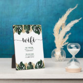 Wifi Password Beauty Salon Business Plaque Fotoplaat (Zijkant)