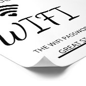 Wifi Password Business Poster (Hoek)