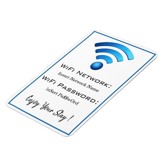 wifi password details magneet (Linkerzijde)