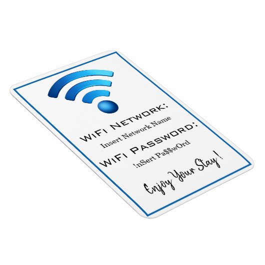 wifi password details magneet (Rechterzijde)