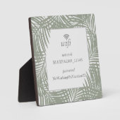 Wifi Password Guest Room Sign in Beach House Green Fotoplaat (Voorkant)