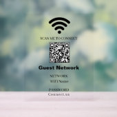WiFi Password QR Acrylic Sign Acryl Bord (Neutraal)