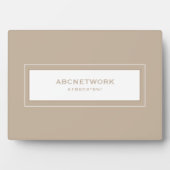 Wifi Password Sign Beige Fotoplaat (voorkant)