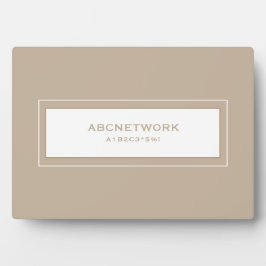 Wifi Password Sign Beige Fotoplaat