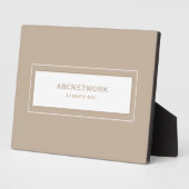 Wifi Password Sign Beige Fotoplaat (Zijkant)