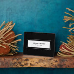 Wifi Password Sign Black Fotoplaat<br><div class="desc">Het moderne wachtwoord van WiFi ondertekent om uw netwerkinformatie met gasten te delen. Ideaal voor Airbnb-huren,  bed- en ontbijtruimten en nog veel meer. Minimaal modern design in zwart-wit.</div>