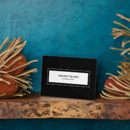 Wifi Password Sign Black Fotoplaat