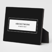 Wifi Password Sign Black Fotoplaat (Zijkant)