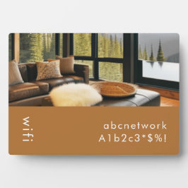 Wifi Password Sign Foto Plaque Fotoplaat