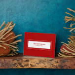 Wifi Password Sign Red Fotoplaat<br><div class="desc">Het moderne wachtwoord van WiFi ondertekent om uw netwerkinformatie met gasten te delen. Ideaal voor Airbnb-huren,  bed- en ontbijtruimten en nog veel meer. Minimale moderne vormgeving in rood en wit.</div>
