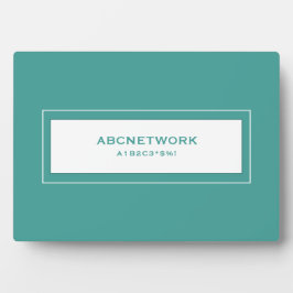 Wifi Password Sign Turqouise Fotoplaat