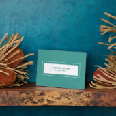 Wifi Password Sign Turqouise Fotoplaat (Zijkant)