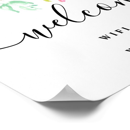 Wifi Password Sign, Wifi Poster (Hoek)