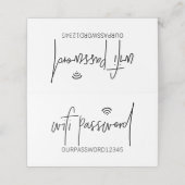 Wifi Password Table SIGN Place Card Plaatskaartje (Buitenkant ongevouwen)
