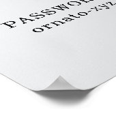 WiFi QR Code Poster Grijs – Scan voor toegang (Hoek)